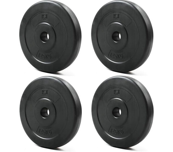 KK Vinyl Weight Plate Set. 1 Inch Vinyl Weight Disc Pair. 2 x 2.5kg, 5kg or 10kg Barbell Weight Plates. Dumbbell Plates for Home or Gym Training or Weightlifting. - Image 8