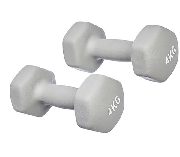 Neoprene Dumbbell Pair Set 8 kg, 4 kg