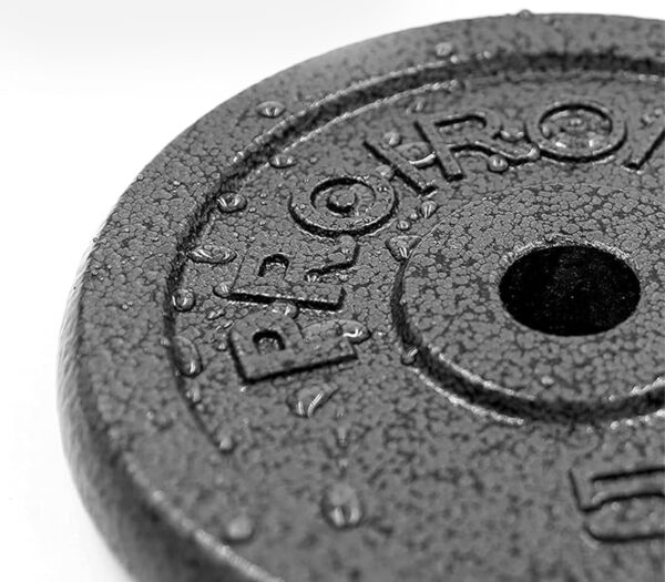 PROIRON Cast Iron Weight Plates 1 Inch Barbell Plates 1.25kg, 2.5kg, 5kg, 10kg Discs in Pair for Lifting and Strength Training, Weights Plates Set for 1’’ Bar - Image 4