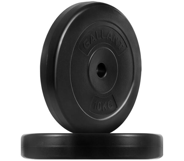 Gallant Weight Plates - 10kg Standard 1 Inch Vinyl Weights Discs 20kg 40kg 60kg 80kg 100kg Set For Men Women - Weight Plate Set for Lifting Dumbbells Barbell Home Gym Fitness Training Equipment