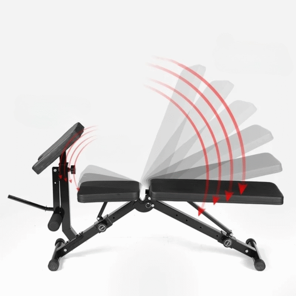 Adjustable Weight Bench with Preacher Curl and Leg Workout (Foldable) - Image 4