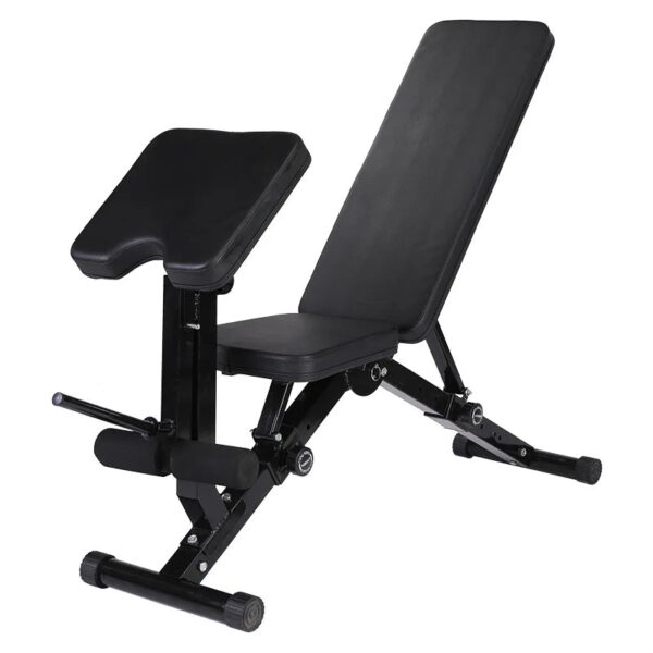 Adjustable Weight Bench with Preacher Curl and Leg Workout (Foldable) - Image 5